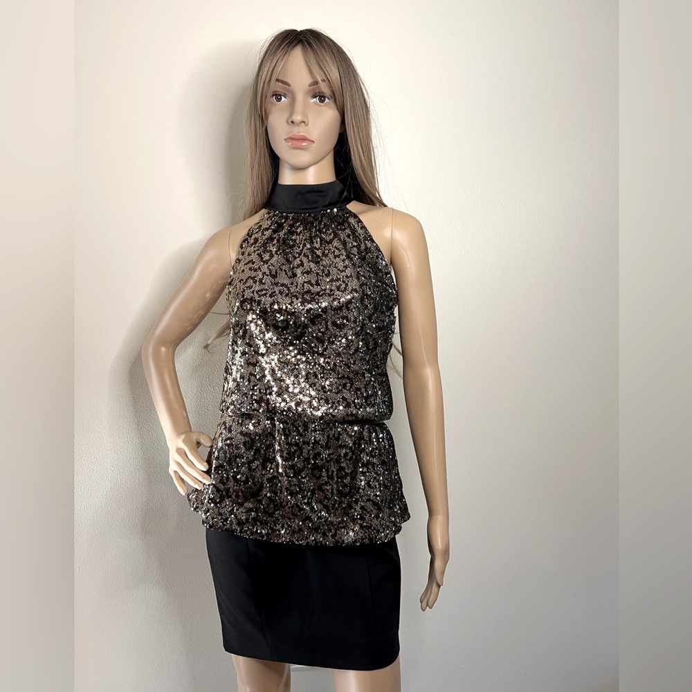 Elie Tahari Sequined Swing Top NWT